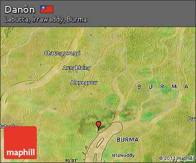 Satellite Map of Danôn