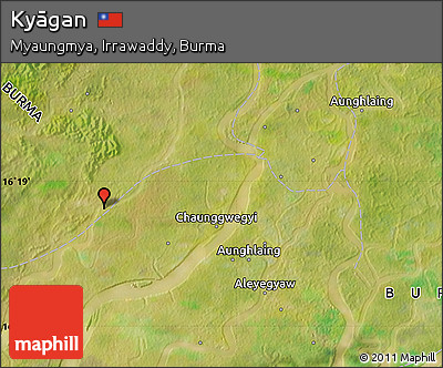 Satellite Map of Kyāgan