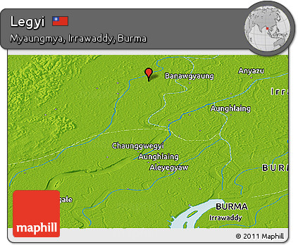 Physical Panoramic Map of Legyi