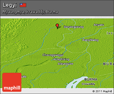 Physical Panoramic Map of Legyi
