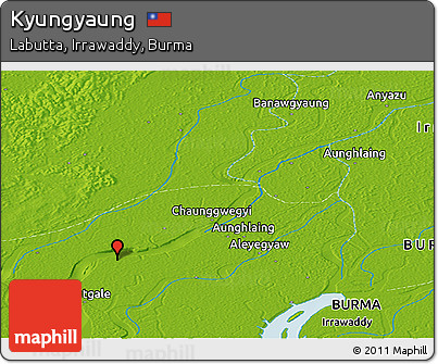 Physical Panoramic Map of Kyungyaung