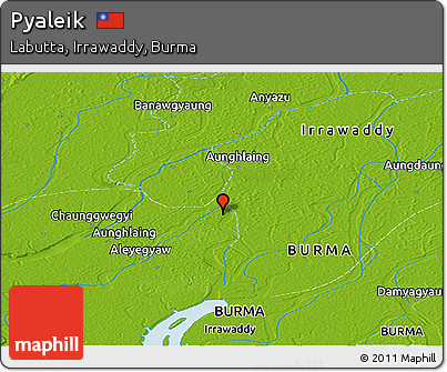 Physical Panoramic Map of Pyaleik