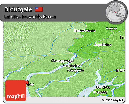 Political Panoramic Map of Bidutgale