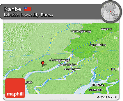 Political Panoramic Map of Kanbe