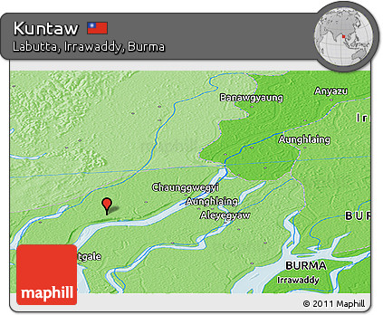 Political Panoramic Map of Kuntaw
