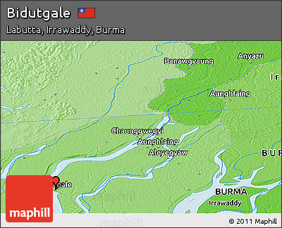 Political Panoramic Map of Bidutgale