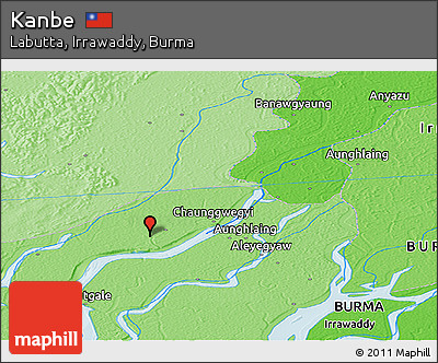 Political Panoramic Map of Kanbe