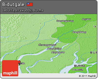 Political Panoramic Map of Bidutgale