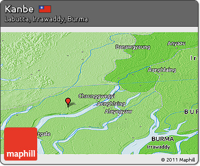 Political Panoramic Map of Kanbe