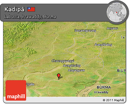 Satellite Panoramic Map of Kadipā