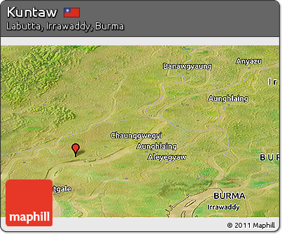 Satellite Panoramic Map of Kuntaw