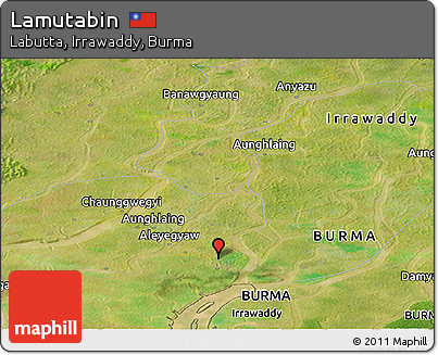 Satellite Panoramic Map of Lamutabin