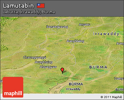 Satellite Panoramic Map of Lamutabin