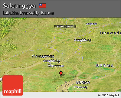 Satellite Panoramic Map of Salaunggya