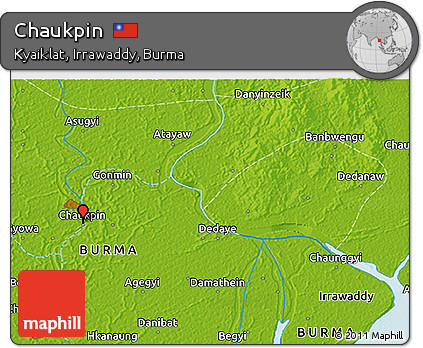 Physical 3D Map of Chaukpin