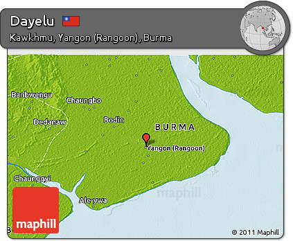 Physical 3D Map of Dayelu