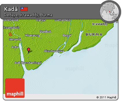 Physical 3D Map of Kadā
