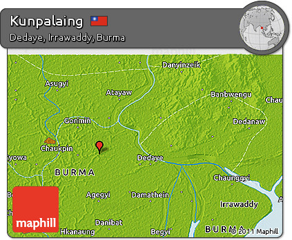 Physical 3D Map of Kunpalaing