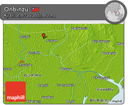Physical 3D Map of Onbinzu