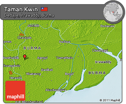 Physical 3D Map of Taman Kwin
