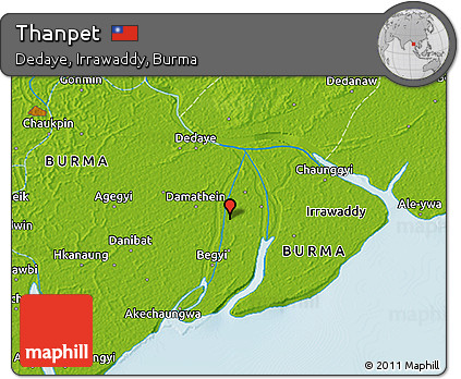 Physical 3D Map of Thanpet