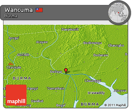 Physical 3D Map of Wancuma
