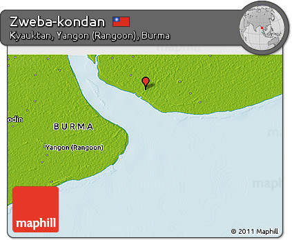 Physical 3D Map of Zweba-kondan