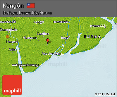 Physical 3D Map of Kangôn