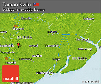 Physical 3D Map of Taman Kwin