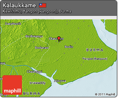 Physical 3D Map of Kalaukkame