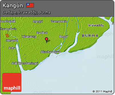 Physical 3D Map of Kangôn
