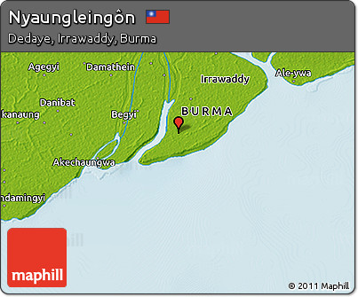 Physical 3D Map of Nyaungleingôn
