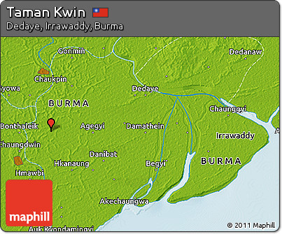 Physical 3D Map of Taman Kwin