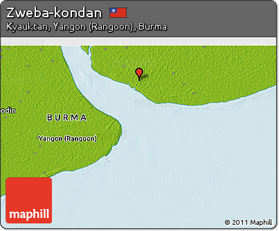 Physical 3D Map of Zweba-kondan
