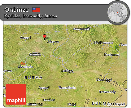 Satellite 3D Map of Onbinzu