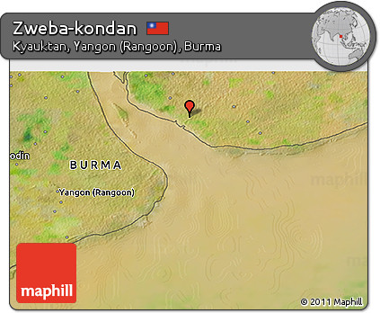 Satellite 3D Map of Zweba-kondan