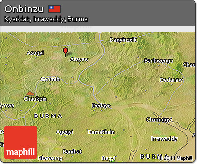 Satellite 3D Map of Onbinzu