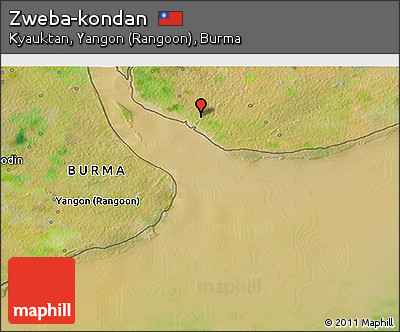 Satellite 3D Map of Zweba-kondan