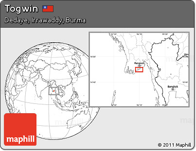 Blank Location Map of Togwin