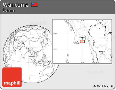 Blank Location Map of Wancuma