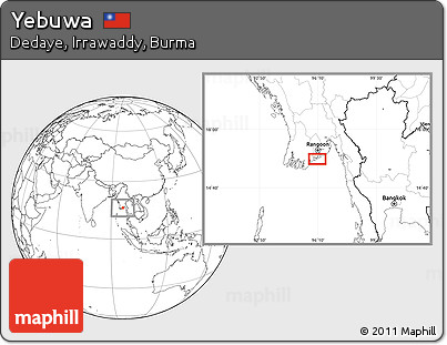 Blank Location Map of Yebuwa