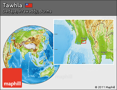 Physical Location Map of Tawhla