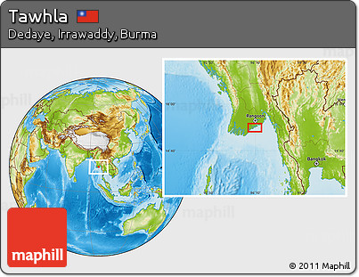 Physical Location Map of Tawhla