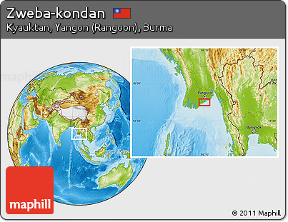 Physical Location Map of Zweba-kondan