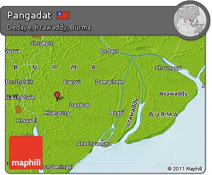 Physical Map of Pangadat