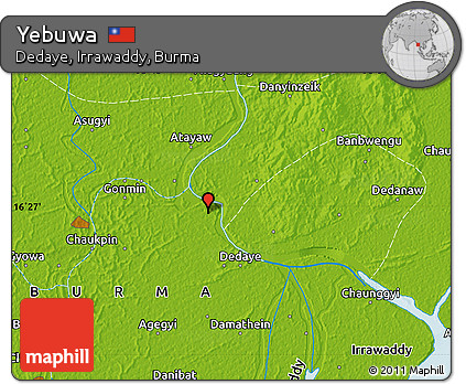 Physical Map of Yebuwa