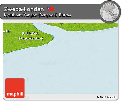 Physical Panoramic Map of Zweba-kondan