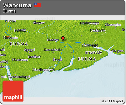 Physical Panoramic Map of Wancuma
