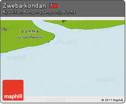 Physical Panoramic Map of Zweba-kondan