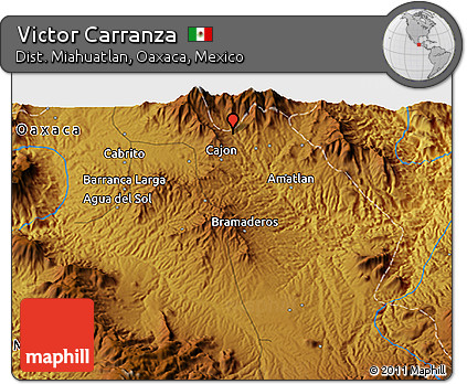 Physical 3D Map of Victor Carranza
